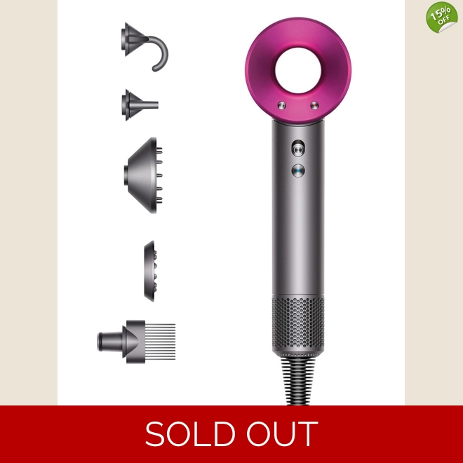 product Image for Refurbished Dyson Supersonic hair dryer (Iron/Fuchsia)